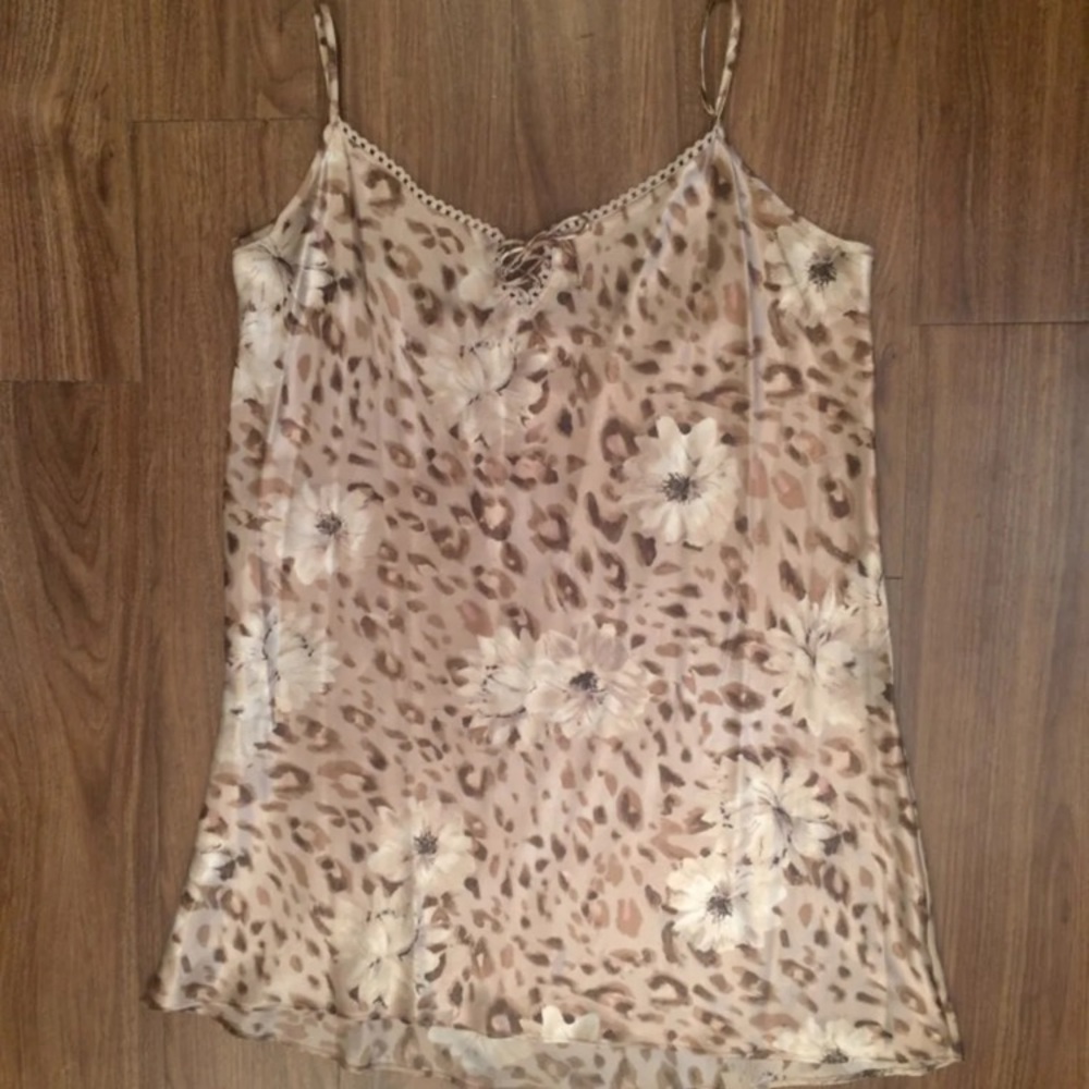 Sophia by Delicates Gold Leopard Print Nighty